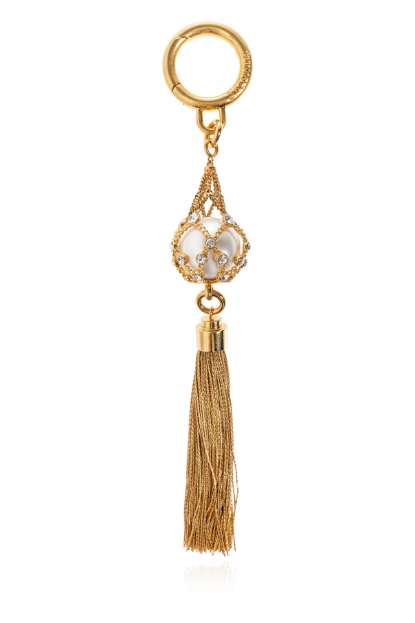 Keyring with shimmering crystals od Balmain