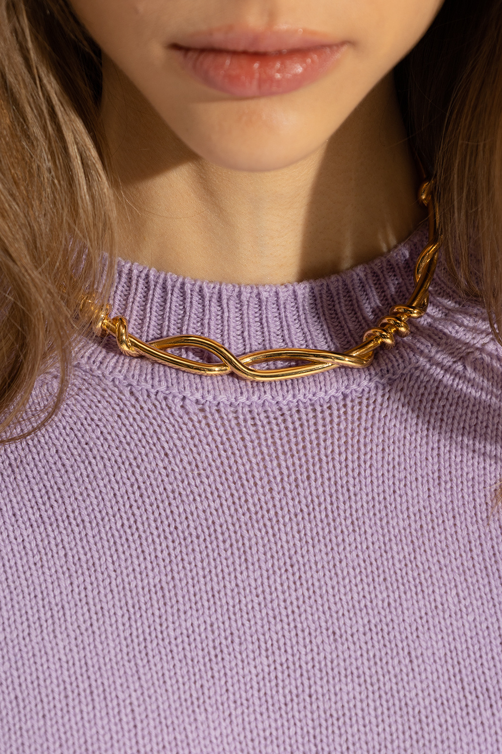 JIL SANDER Brass necklace