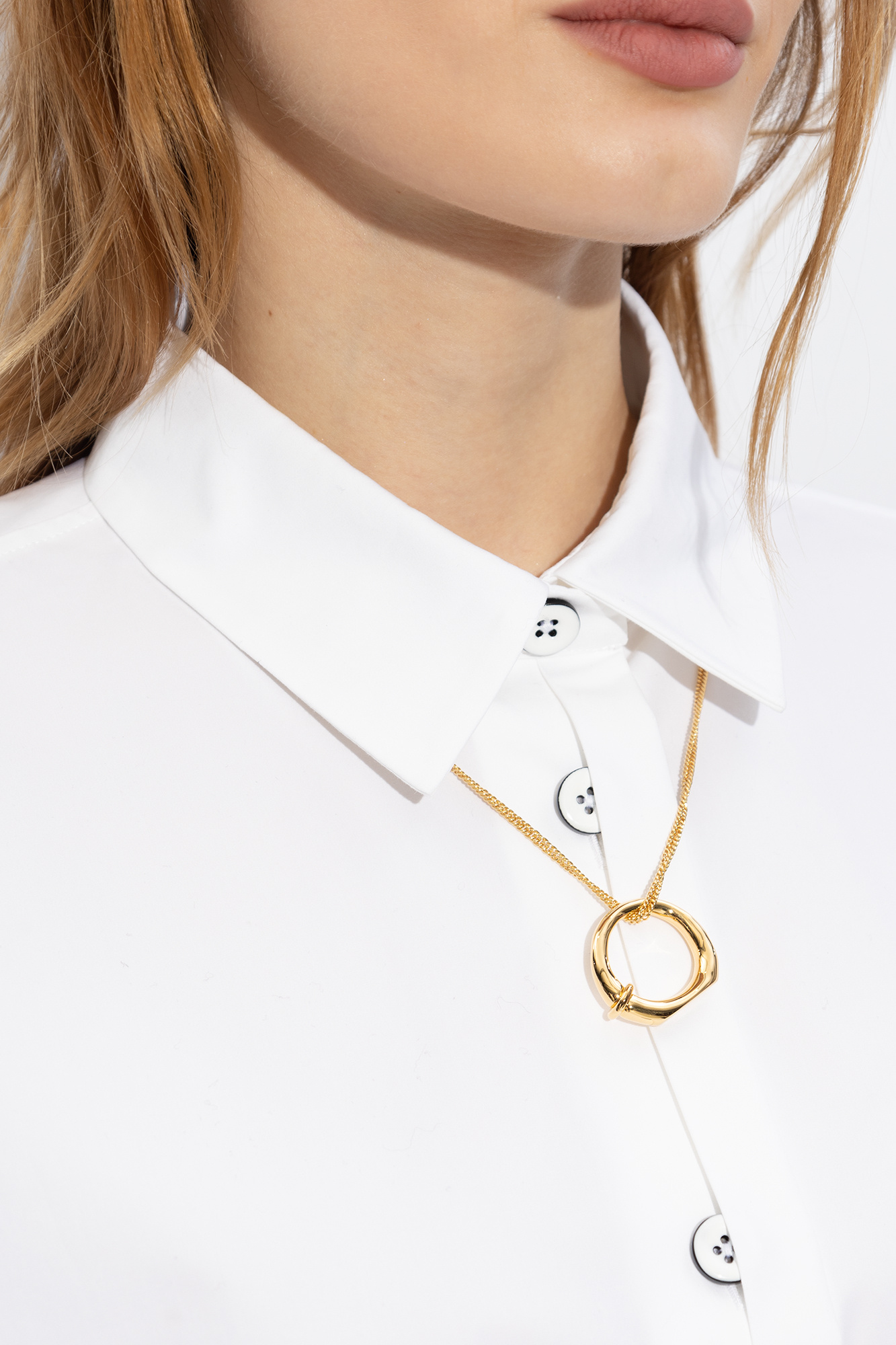 JIL SANDER Brass necklace