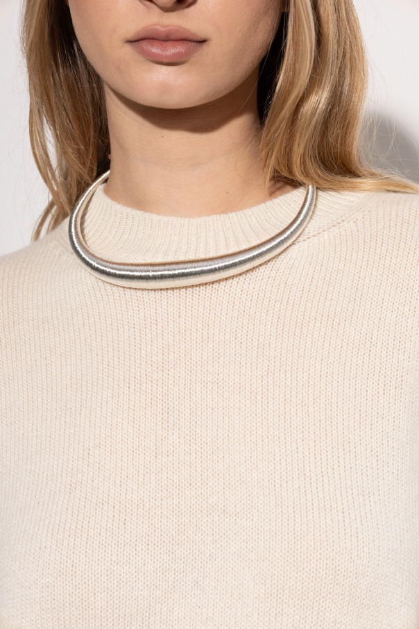 JIL SANDER Collar con acabado decorativo