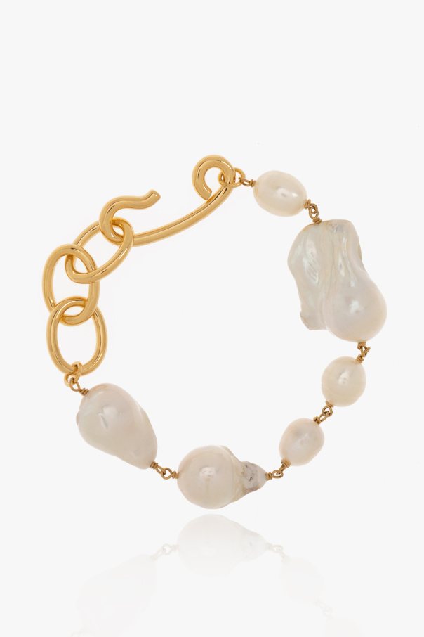 Pearl-embellished bracelet od JIL SANDER