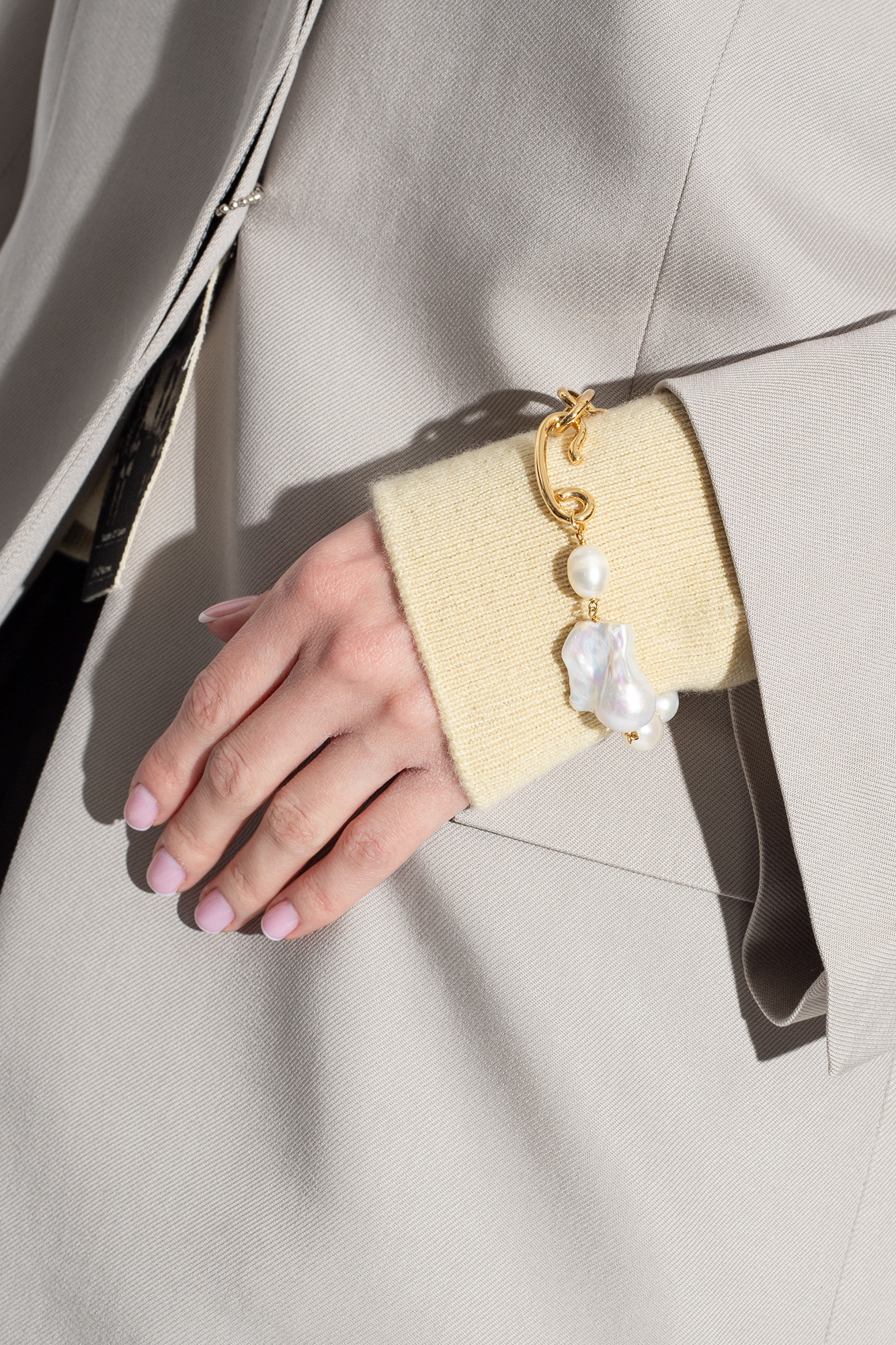 JIL SANDER Pearl-embellished bracelet