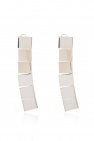 JIL SANDER Brass earrings