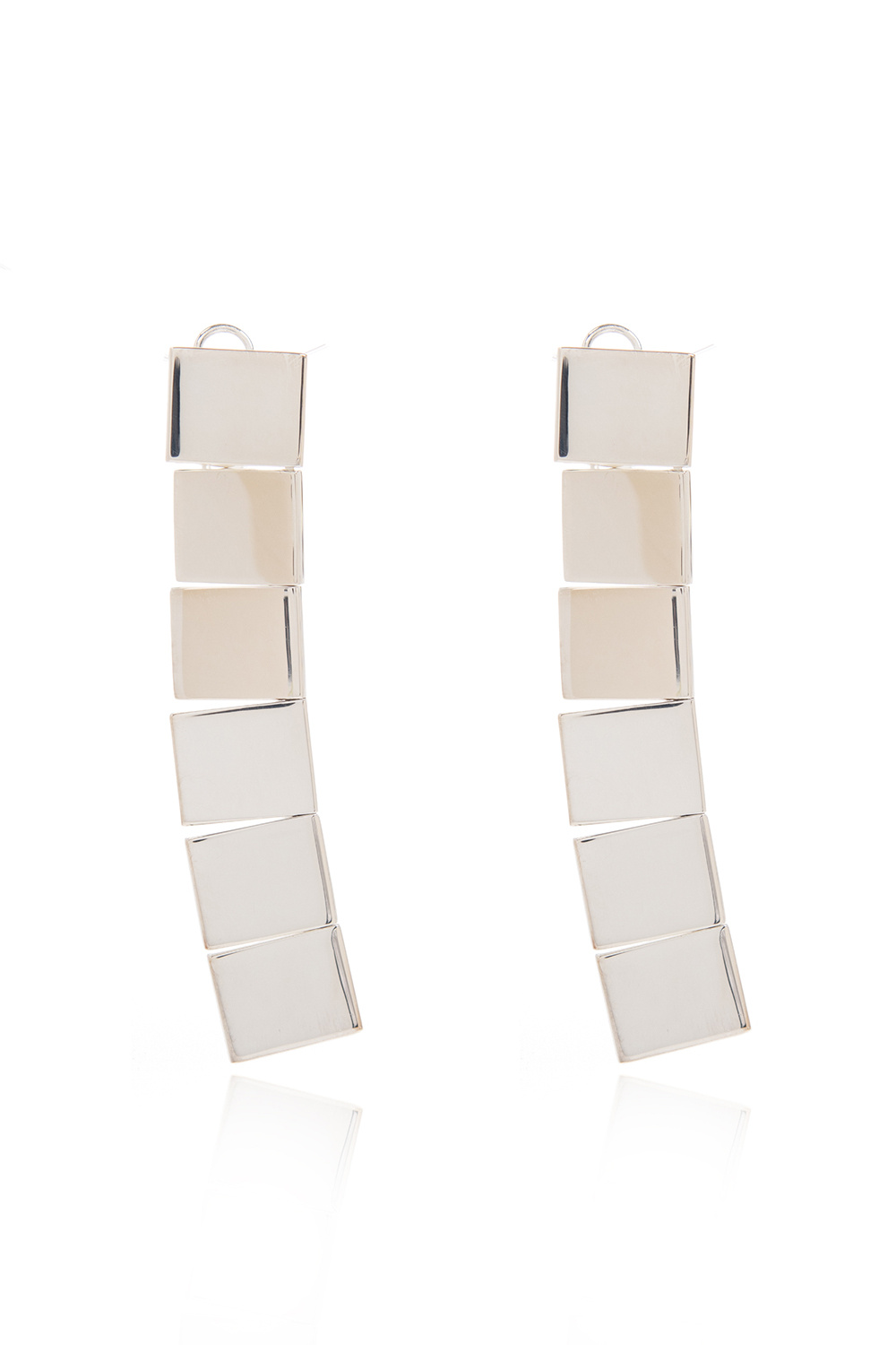 JIL SANDER Brass earrings