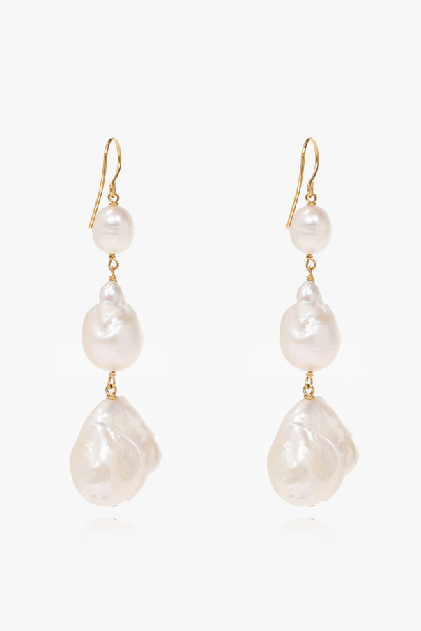 JIL SANDER Pearl earrings