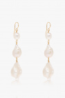 JIL SANDER cream Pearl earrings