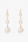 JIL SANDER cream Pearl earrings