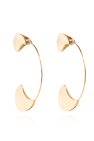 JIL SANDER Brass earrings