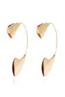 JIL SANDER Brass earrings