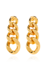 JIL SANDER GOLD Brass Earrings by JIL SANDER