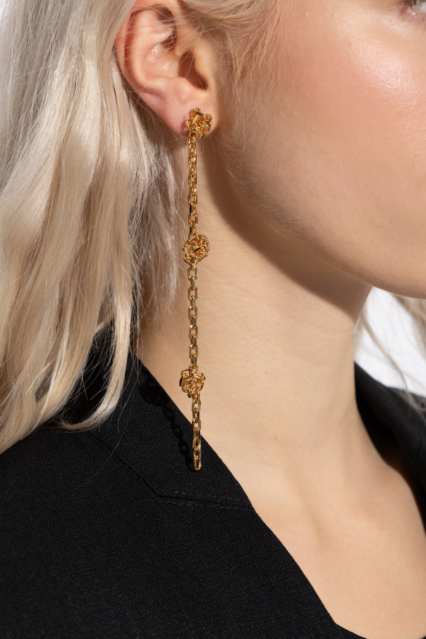 JIL SANDER Messing-Ohrringe