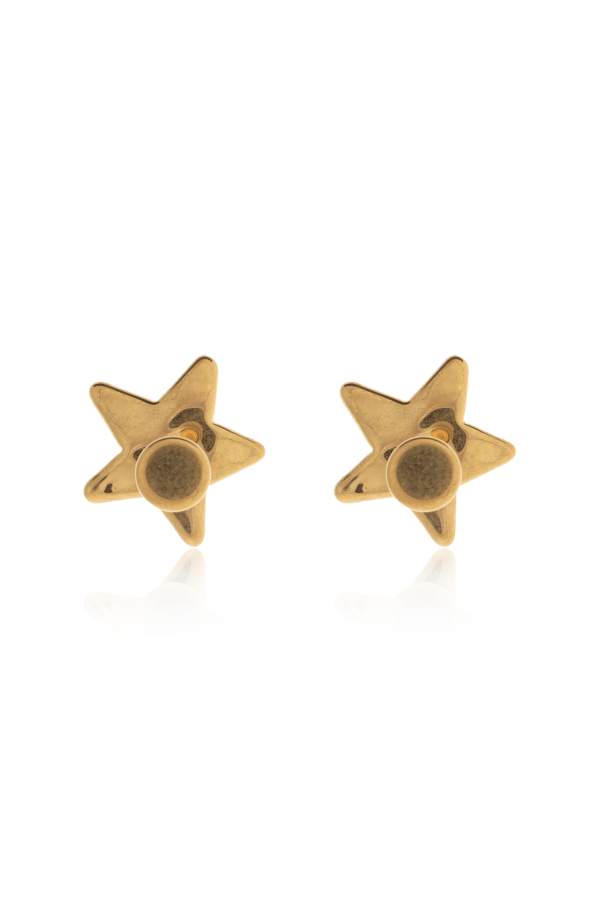 JIL SANDER Brass earrings