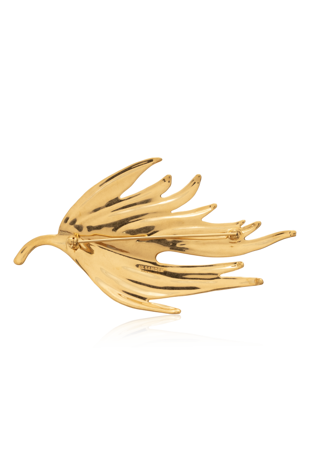 JIL SANDER Brass brooch