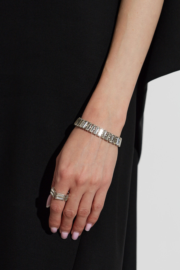 JIL SANDER Pulseira com cristais