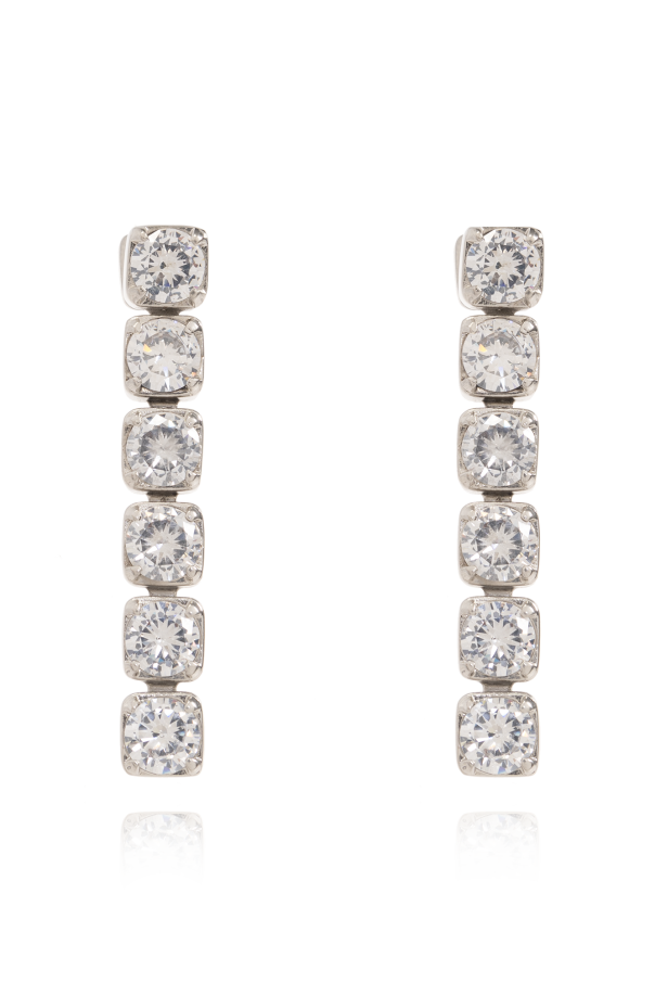 JIL SANDER Crystal-embellished earrings