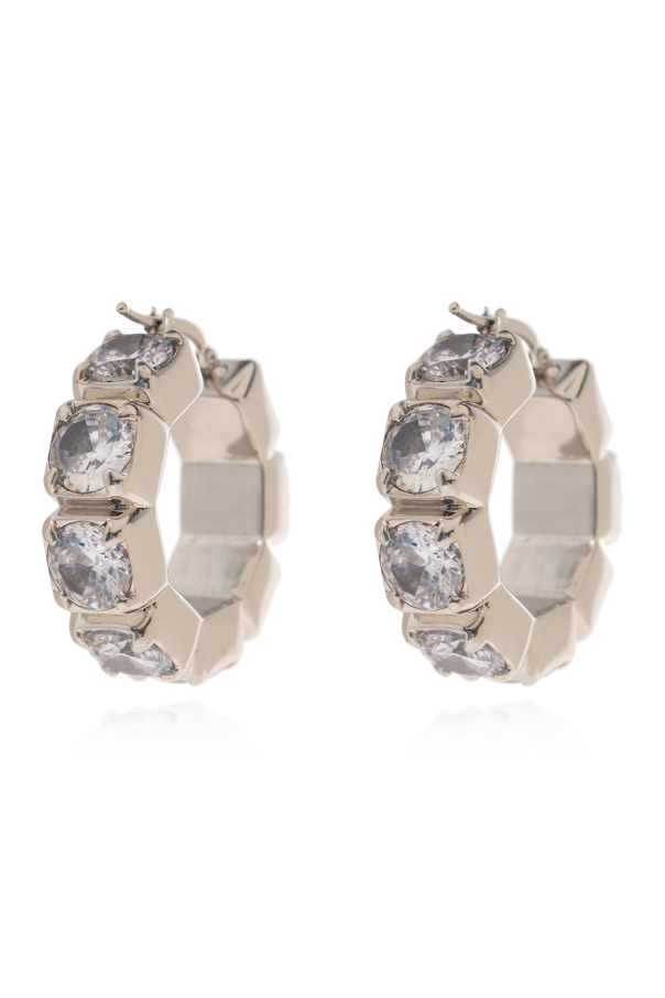 JIL SANDER Crystal-embellished earrings