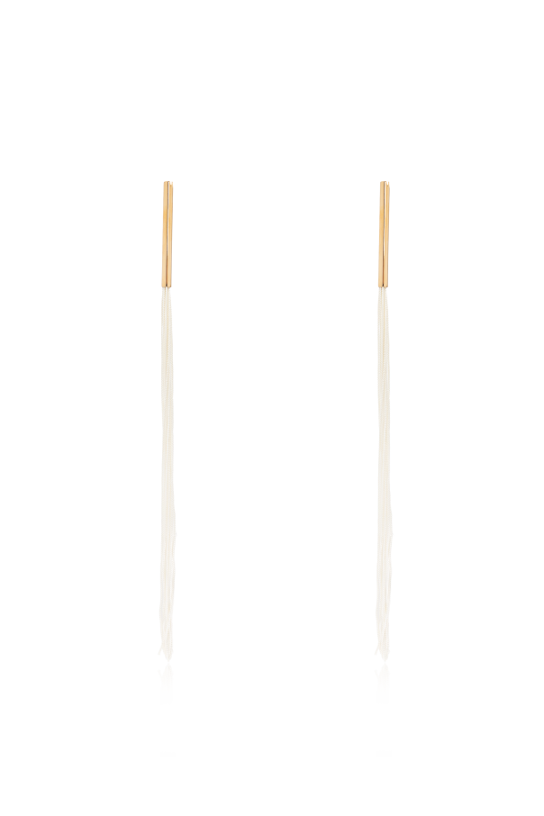 Earrings with long tassels od JIL SANDER