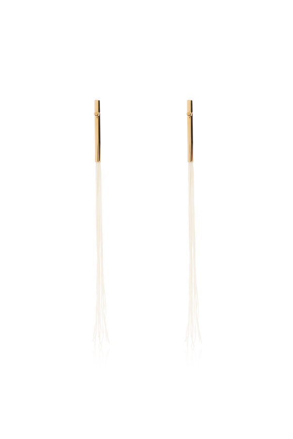 JIL SANDER Ohrringe mit langen Fransen