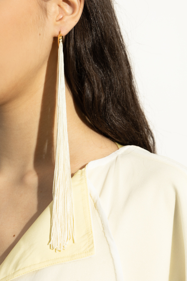 JIL SANDER Earrings with long tassels