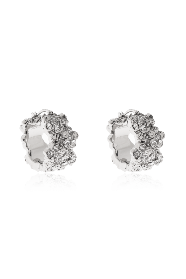 Brass earrings od JIL SANDER