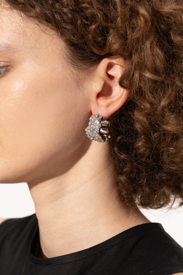 JIL SANDER Brass earrings