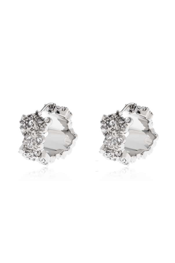 JIL SANDER Brass earrings