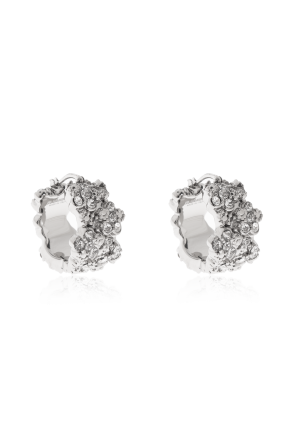 Brass earrings od JIL SANDER