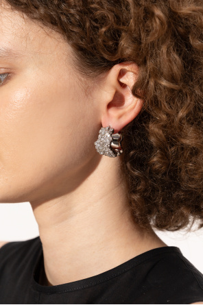 Brass earrings od JIL SANDER