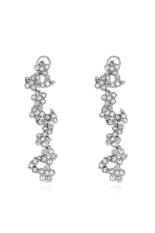 Brass earrings od JIL SANDER