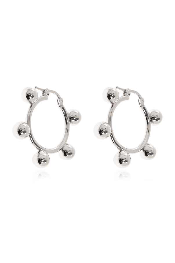 JIL SANDER Brass earrings