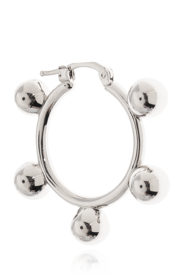 JIL SANDER Brass earrings