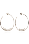 Marc Jacobs Brass earrings with logo