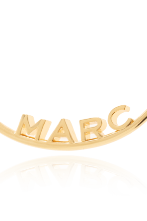 Marc Jacobs Brass earrings with logo