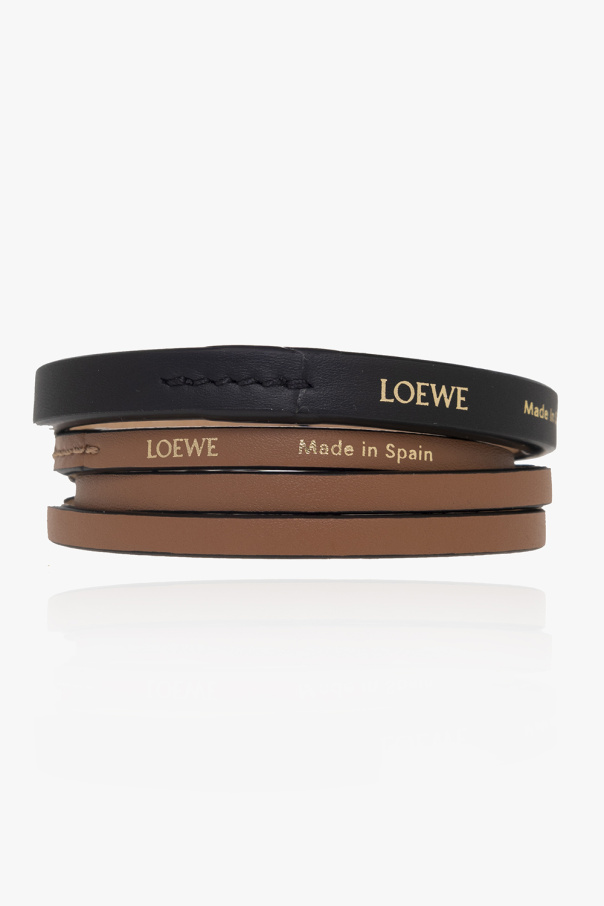 Loewe Bracelet LOEWE logo-applique linen-blend cape