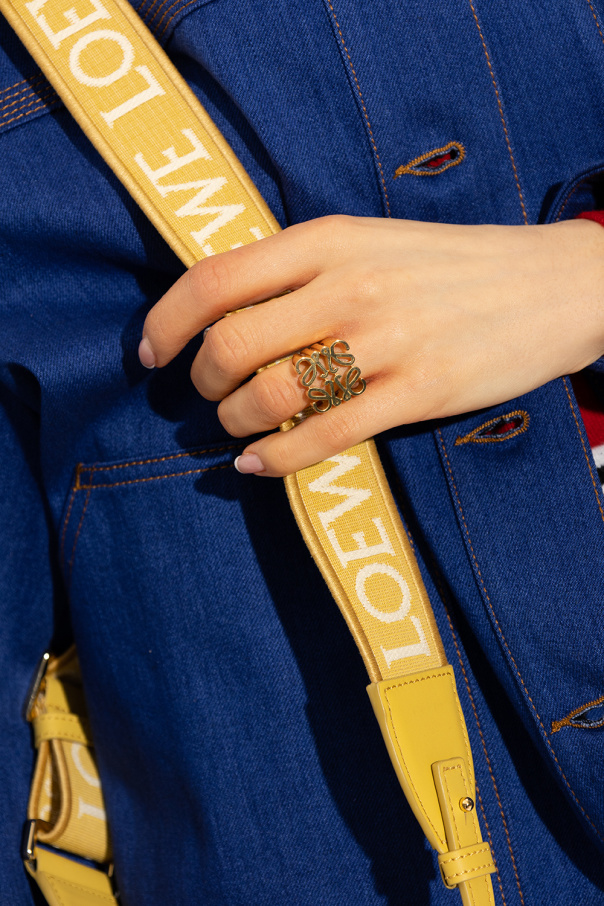 Loewe khaki Ring with Anagram