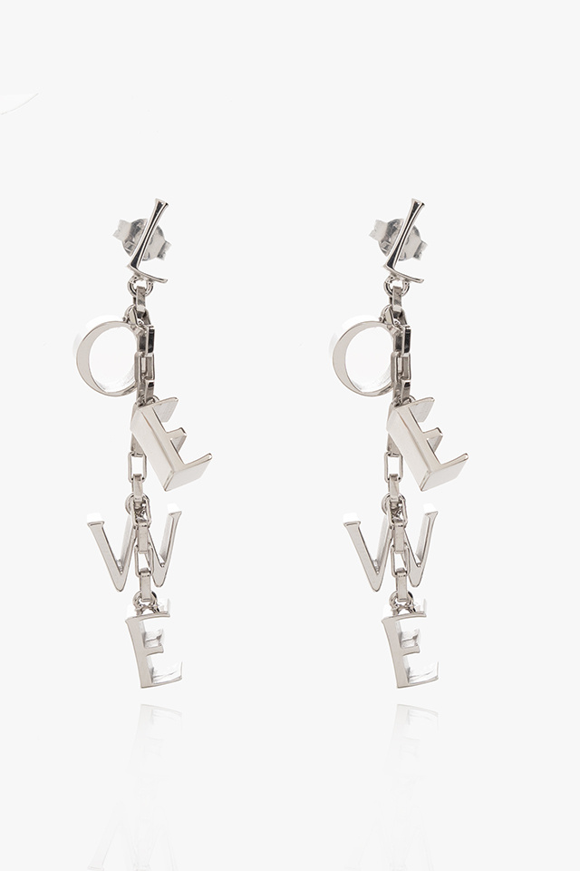 Loewe Silver earrings with logo