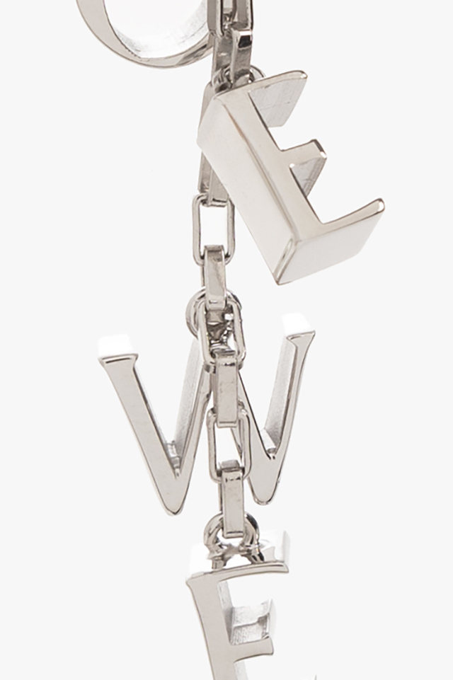 Loewe Silver earrings with logo