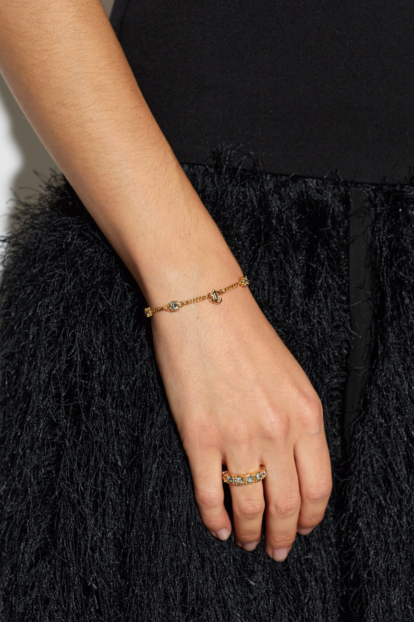 Jimmy Choo Brass bracelet with logo