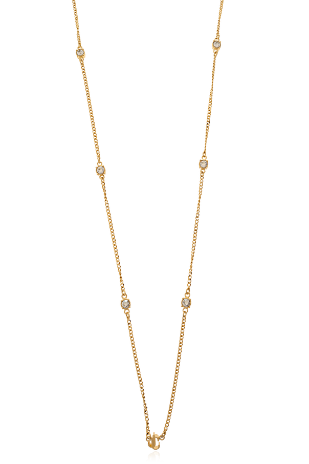 Brass necklace with logo od Jimmy Choo