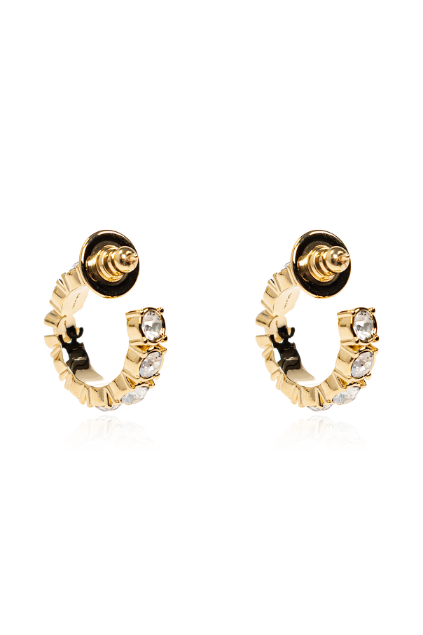 Jimmy Choo Pendientes de aro con cristales brillantes