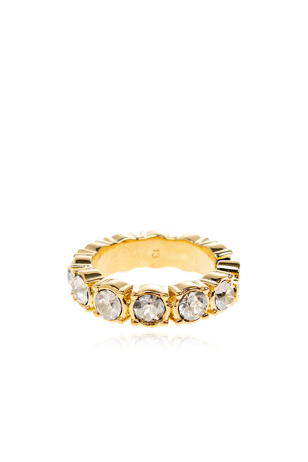 Jimmy Choo Ring mit glänzenden Kristallen