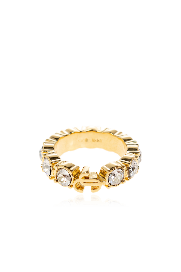 Jimmy Choo Ring mit glänzenden Kristallen