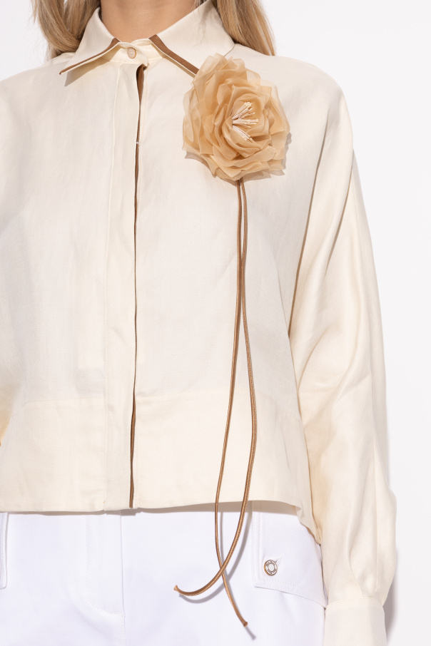 Max Mara Brooch with floral motif