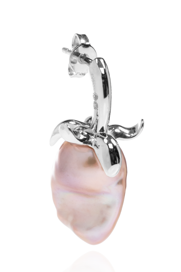 Loewe Silver earrings with strawberry motif
