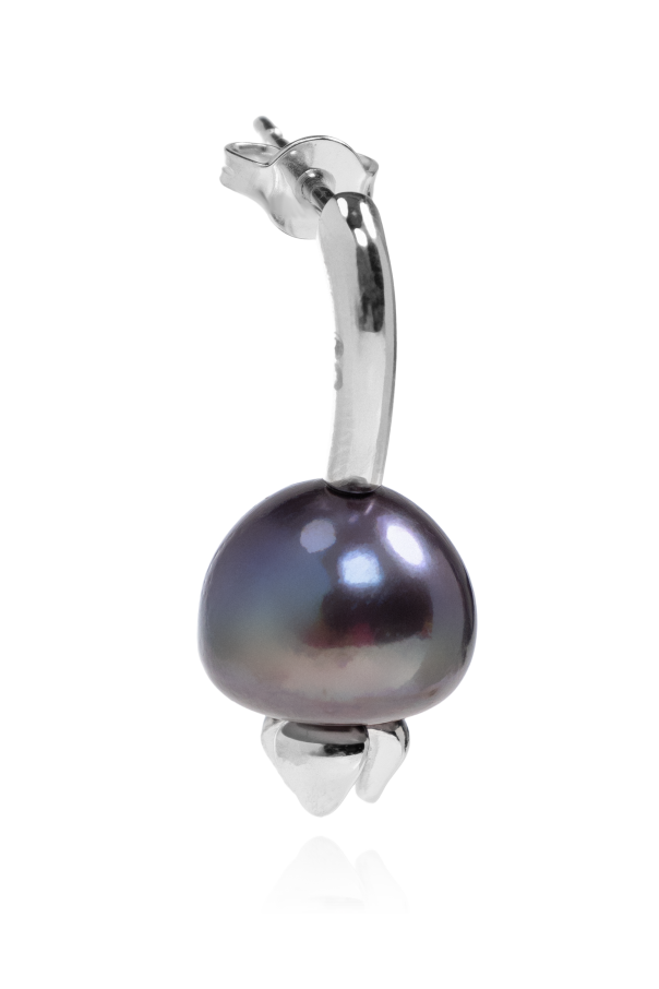 Loewe Silver earrings with a blueberry motif