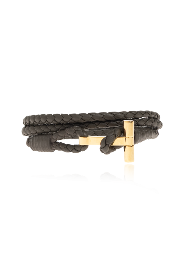 Tom Ford Skórzana bransoleta