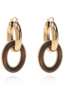 JIL SANDER Brass earrings