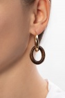 JIL SANDER Brass earrings