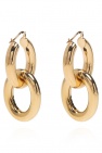 JIL SANDER Brass earrings