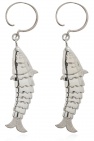 JIL SANDER SILVER Earrings with pendants